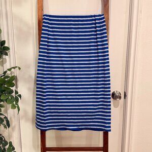 blue & white striped aerie maxi skirt - size L